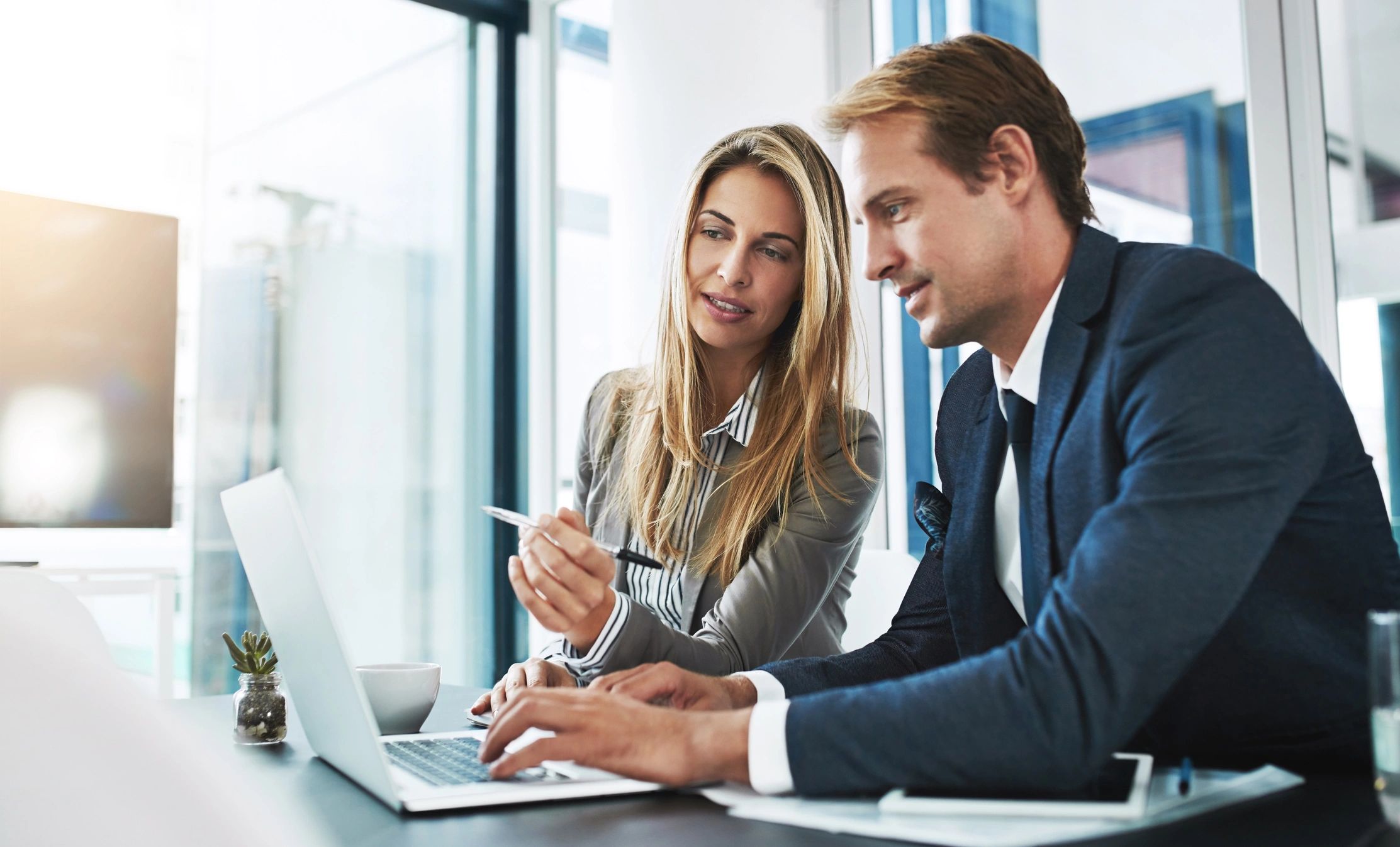 IT specialist configuring network equipment